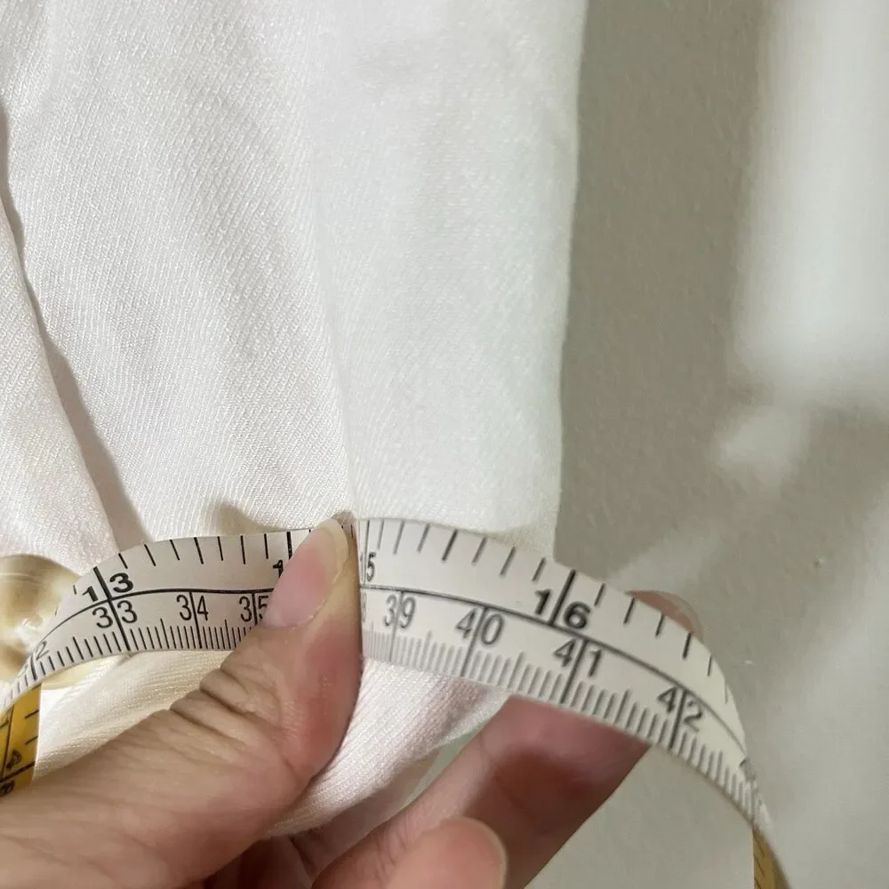 Anthropologie sleeveless square neck linen button wrap midi dress size XL - Picture 11 of 13